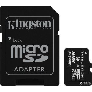 Kingston MicroSDHC 8GB Class 10 UHS-I + SD адаптер (SDCIT/8GB)