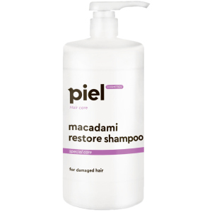 Відновлюючий шампунь Piel Cosmetics Macadami Restore shampoo для пошкодженого волосся 1 л (4820187880419) краща модель в Черкасах