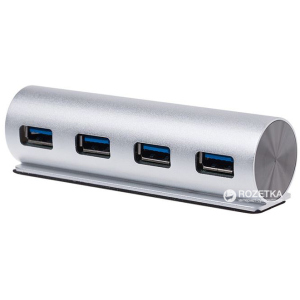 USB хаб Maiwo USB 3.0 4 порти Silver (KH002) ТОП в Черкасах