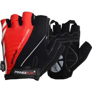 Велоперчатки PowerPlay 5024C M Red (5024C_M_Red) ТОП в Черкассах