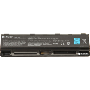 Акумулятор PowerPlant для Toshiba Satellite C55 (TA5109LH, PA5109U) (10.8V/5200mAh/6Cells) (NB510146)