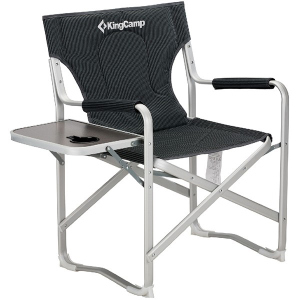 Раскладное кресло KingCamp Deluxe Director chair Black/Stripe (KC3821 BLACK STRIPE) в Черкассах