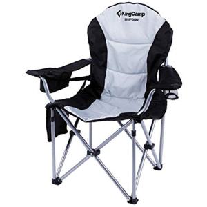 Раскладное кресло KingCamp Deluxe Hard Arms Chair Black/Mid Grey (KC3888 BLACK/MID GREY) лучшая модель в Черкассах