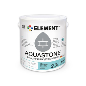 Фасадный лак Aquastone для камня "ELEMENT" 2.5 л в Черкассах