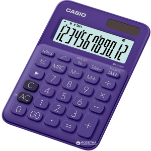 Калькулятор Casio 12 розрядний 105х149.5х22.8 (MS-20UC-PL-S-ES) рейтинг