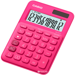 Калькулятор Casio 12 розрядний 105х149.5х22.8 (MS-20UC-RD-S-ES) в Черкасах