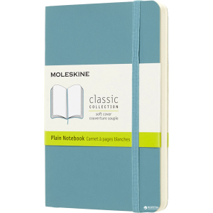 Нотатник Moleskine Classic 9 х 14 см 192 сторінки без линівки, м'яка обкладинка Океанський синій (8058341715482)