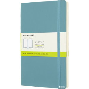 Нотатник Moleskine Classic 13 х 21 см 192 сторінок без линівки, м'яка обкладинка Океанський синій (8058341715529) ТОП в Черкасах