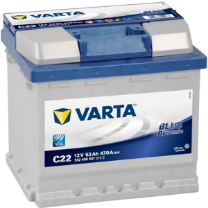 Автомобильный аккумулятор Varta Blue Dynamic 52А Ев (-/+) C22 (470EN) (552400047) в Черкассах