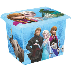 Ящик для хранения Keeeper прозрачный Frozen blue 29 x 27 x 39 см 20.5 л Голубой (2826kee) лучшая модель в Черкассах