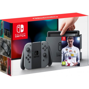 купить Nintendo Switch Gray + Игра FIFA 18 (русская версия)