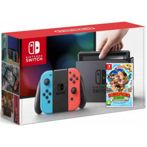 Nintendo Switch Neon Blue-Red + Игра Donkey Kong Country: Tropical Freeze ТОП в Черкассах