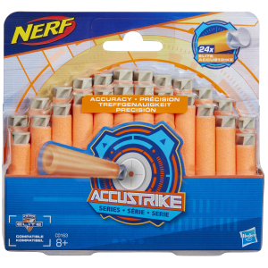 Комплект з 24 стріл для бластерів Hasbro Nerf Акустрайк (C0163) краща модель в Черкасах