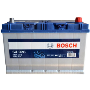 Автомобільний акумулятор Bosch 95Аh (-/+) ASIA Євро S4028 (830EN) (0 092 S40 280) в Черкасах