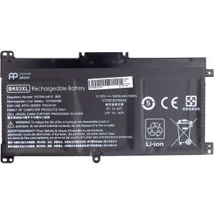 хороша модель Акумулятори PowerPlant для ноутбуків HP Pavilion X360 (BK03XL) 11.55V 3400mAh (NB461622)