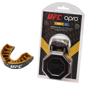 Капа OPRO Junior Gold UFC Hologram Black Metal/Gold (002266001) лучшая модель в Черкассах