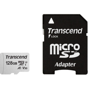 Transcend 300S microSDXC 128GB UHS-I U3 + SD-адаптер (TS128GUSD300S-A) ТОП в Черкасах