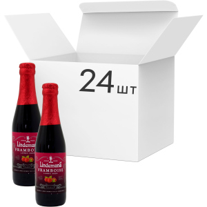 Упаковка пиваLindemans Framboise красное фильтрованное 2.5% 0.25 л х 24 шт (250011190966) лучшая модель в Черкассах