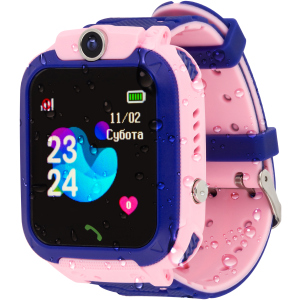 Смарт-часы Atrix Smart Watch iQ1500 Aquatic Cam GPS Pink (iQ1500 Pink) ТОП в Черкассах