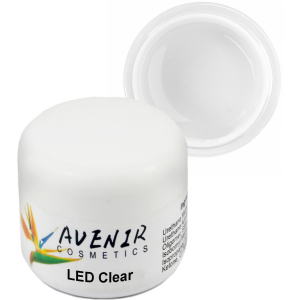 Гель для нарощування нігтів Avenir Cosmetics LED Clear 50 мл (5900308133132) ТОП в Черкасах