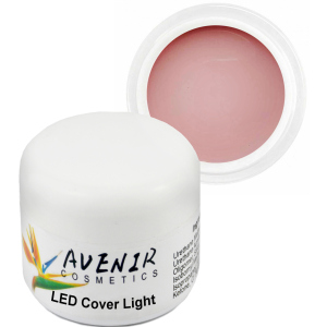 Гель для нарощування нігтів Avenir Cosmetics LED Cover Light 50 мл (5900308133163) надійний