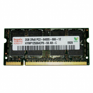 Модуль для ноутбука SoDIMM DDR2 2GB 800 MHz Hynix (HYMP125S64CP8-S6) в Черкасах