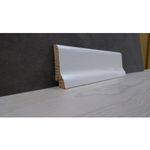 Плінтус дерев'яний шпонований Kluchuk White Plinth Класика 60х21х2200 Білий KLW02 ТОП в Черкасах