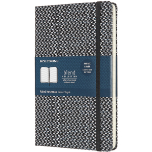 Нотатник Moleskine Blend 19 13 х 21 см 240 сторінок у лінійку Чорна Канва (8058647628196) в Черкасах