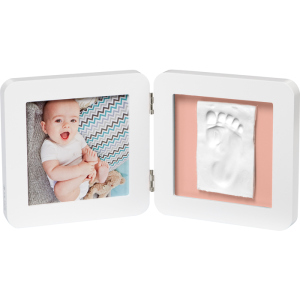 Набор для создания отпечатка ручки и ножки малыша Baby Art Двойная рамка Белая (3601097100) (3220660299126)