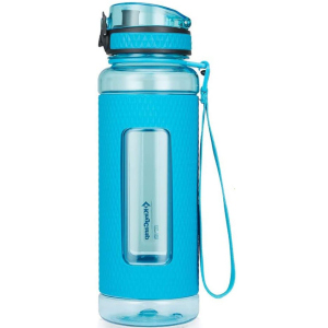 хорошая модель Бутылка для воды KingCamp Silicon Tritan Bottle KA1144 1 л Royal blue (KA1144_ROYALBLUE)