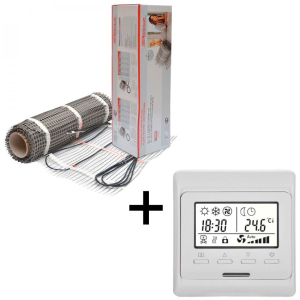 Теплый пол Hemstedt двухжильный мат DH 8 м2 + терморегулятор программируемый E51 в Черкассах
