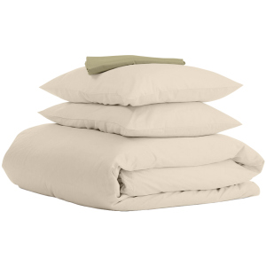 Комплект постельного белья Cosas Ranfors Beige Olive 200х220 (Ranfors_Beige_Olive_200) (4822052051511) в Черкассах