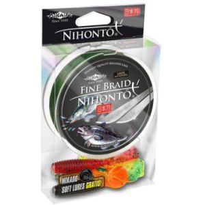 Шнур Mikado Nihonto Fine Braid 150 м 0.08 мм 4.95 кг Green (Z19G-008) в Черкасах