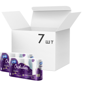 Упаковка бумажных полотенец Grite Orchidea Gold 3 слоя 77 листов 7 шт по 4 рулона (4770023348422) лучшая модель в Черкассах