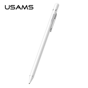 купить Стилус для телефона или планшета USAMS Touch Screen Stylus Pen (With clip) US-ZB057. White