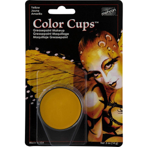 Кремовый грим Mehron Color Cups Yellow 12 г (CCC-Y) (764294502045) в Черкассах