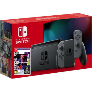 Nintendo Switch Gray (Upgraded version) + Игра FIFA 21 Legacy Edition (русская версия) в Черкассах