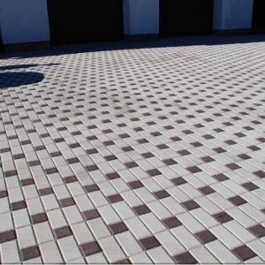 хороша модель Тротуарна плитка Еко Цегла 4 см, біла, 1 кв.м