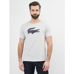 Футболка Lacoste TH2042-MNC 2XL (T7) Silver Chine/Navy Blue (3614038032161) в Черкассах