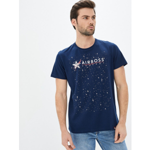 Мужская футболка Airboss Nasa logo space L Dark blue (2000000001135_A)