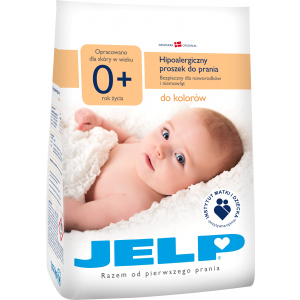 Гіпоалергенний пральний порошок JELP 0+ для кольорового 1.12 кг (5720233400143)