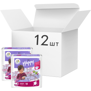 Упаковка детских подгузников Bella Baby Happy Junior 12-25 кг 12 пачек по 10 шт (BB-054-JU10-015/BB-054-JU10-021)