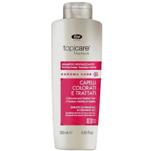 Шампунь оживляючий для фарбованого волосся Lisap Top Care Repair Chroma Care Revitalising shampoo 250 мл. краща модель в Черкасах