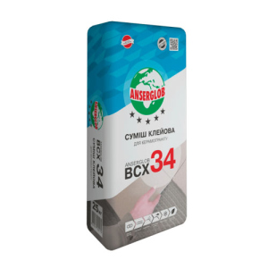 купити Суміш клейовий ANSERGLOB BCX 34 для керамограніту, 25 кг. (06540)