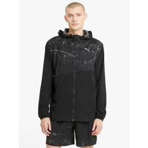 Ветровка Puma Run Graphic Hooded Jacket 52020501 S Black (4063697429710) лучшая модель в Черкассах