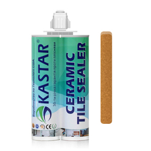 Двухкомпонентная эпоксидная фуга затирка Kastar Ceramic Tile Sealant Светло-коричневый, 400мл. лучшая модель в Черкассах