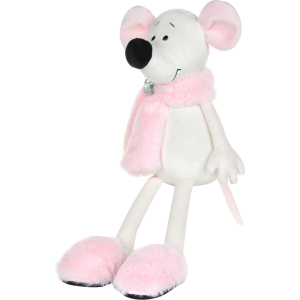 Мишка Maxi Toys Носатик в хутряному шарфику та тапочках 23 см (MT-MRT021926-23) краща модель в Черкасах