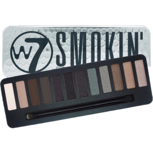 Тіні для повік W7 Smokin' Eye Color Palette палетка 12 кольорів smoky gray and brown 15.6 г (5060406145519) в Черкасах