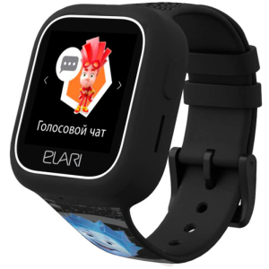 Дитячий телефон-годинник з GPS трекером Elari FixiTime Lite Black (ELFITL-BLK) краща модель в Черкасах