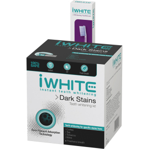 Набор для отбеливания iWhite Dark Stains Whitening Kit 10 шт + зубная щетка (5425012532267)